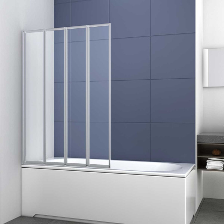 Шторка на ванну Vincea VSB-31100CL, 1000*1400, хром, стекло прозрачное