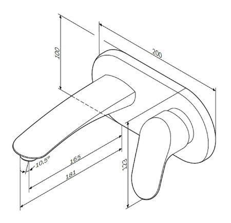 Смеситель для раковины AM.PM Like F8072200 Хром