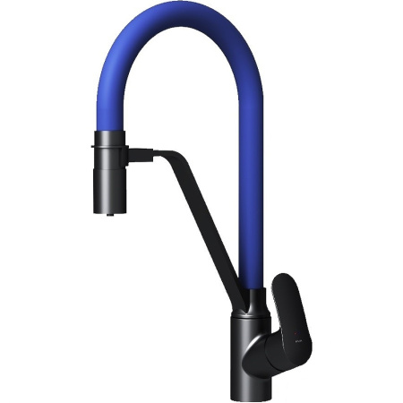 Смеситель для кухонной мойки AM.PM Like F8007827 Черный матовый Синий