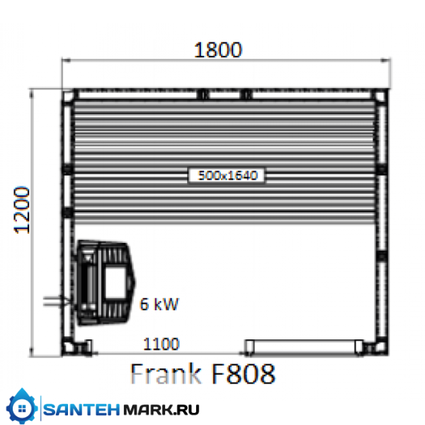 Сауна Frank F 804 (140x120x210) Кедр Экстра