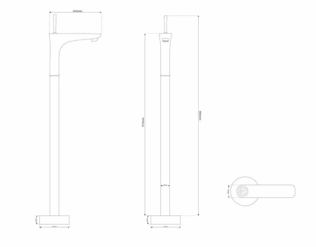 Смеситель для раковины NT Bagno NT47031A никель матовый для раковины