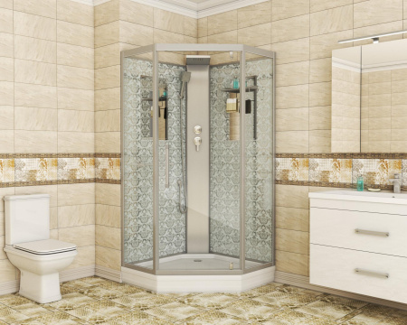 Душевая кабина Niagara Luxe NG-7799WBK 90x90