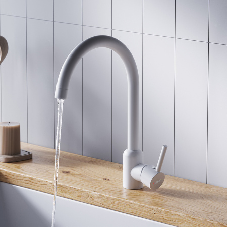 Смеситель для кухонной мойки Dorff Logic D3007033 Белый Смеситель для кухонной мойки Dorff Logic D3007033 Белый