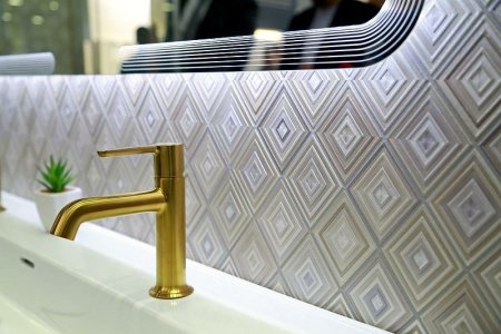 Смеситель для раковины Cezares Eco ECO-LS-BORO-W0 Брашированное золото