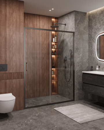 Душевая дверь в нишу CEZARES MOLVENO-BF-1-150-C-GM-IV