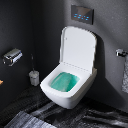 Унитаз AM.PM Spirit V2.0 Square FlashClean C701701SC подвесной с сиденьем микролифт