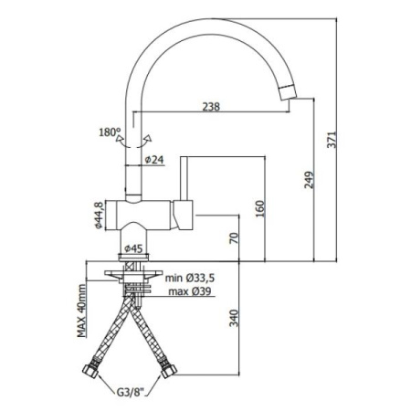 Смеситель Paffoni Light LIG280BO