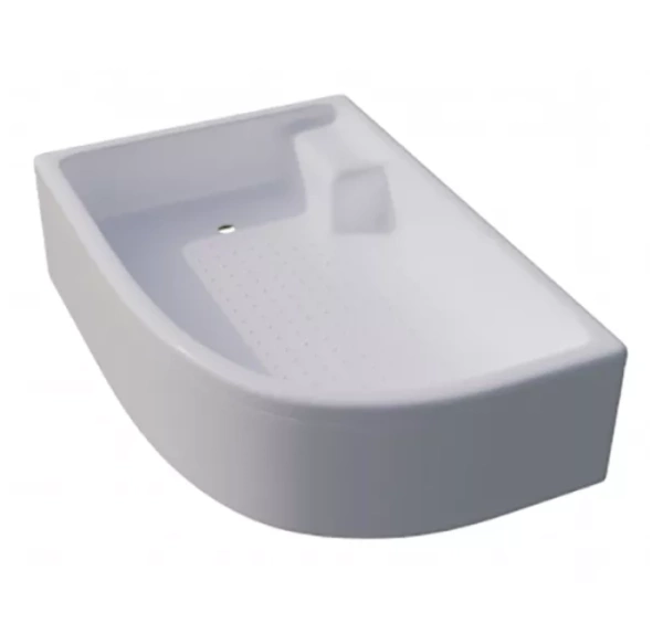 Поддон для душа SanDav ПД18 120х80 1/4 круга, средний с сиденьем, левый (Щ0000038231)