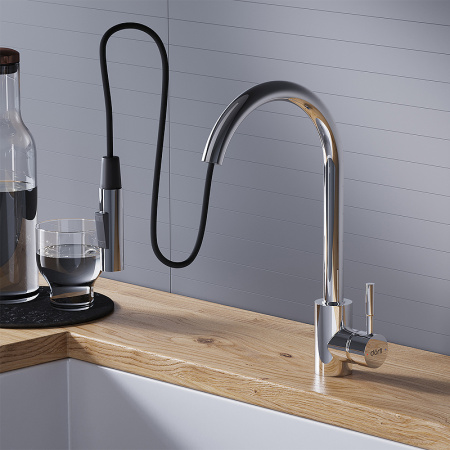 Смеситель для кухонной мойки Dorff Logic D3007500 Хром