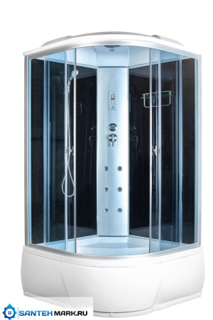 Душевая кабина Aquacubic 3205B grey black 120х120