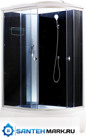 Душевая кабина Aquacubic 3106D black L