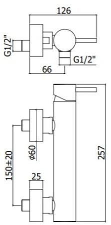 Смеситель Paffoni Light LIG168ST сталь