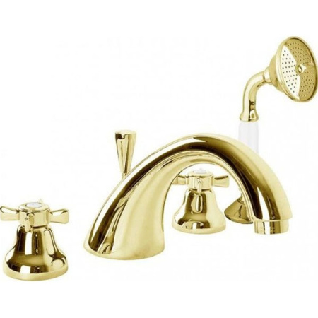 Смеситель для ванны Cezares Lord LORD-BVD-03/24 Золото 24 карат