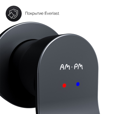 Смеситель для раковины AM.PM X-Joy F85A72622 Черный матовый