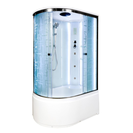 Душевая кабина DTO EM 4512 LED R с гидромассажем 120х80 Душевая кабина DTO EM 4512 LED R с гидромассажем 120х80
