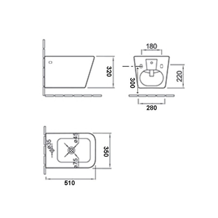 Биде Esbano GARANT белый Биде Esbano GARANT белый