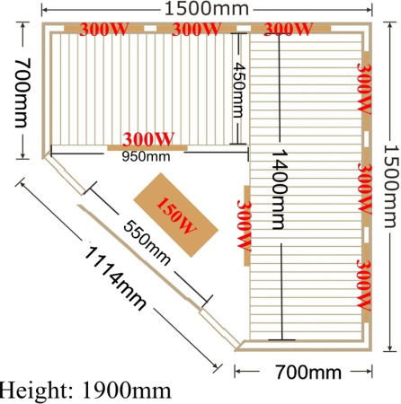 Сауна SaunaMagic Classic RCS Corner Medium