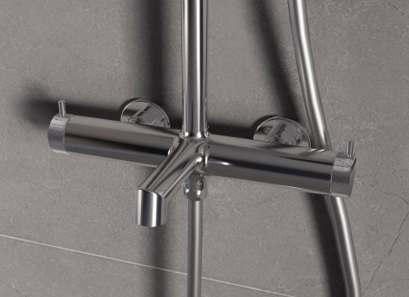 Душевая стойка Vincea Rim VSFS-2RM1CH с изливом, хром