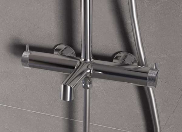 Душевая стойка Vincea Rim VSFS-2RM1CH с изливом, хром