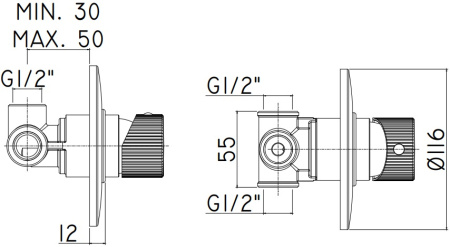 Смеситель Paffoni Jo JO011CR (с внутренней частью)