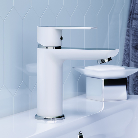 Смеситель для раковины Damixa Origin Elegance 840210000 Хром Белый