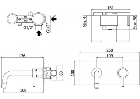 Смеситель Paffoni Light LIG101HGSP/M