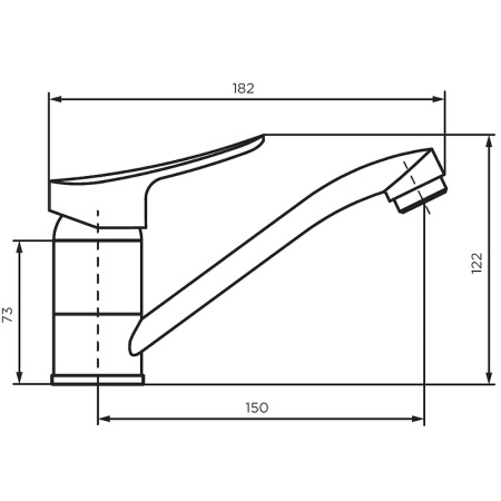 Смеситель для раковины Dorff Norma D1000000 Хром