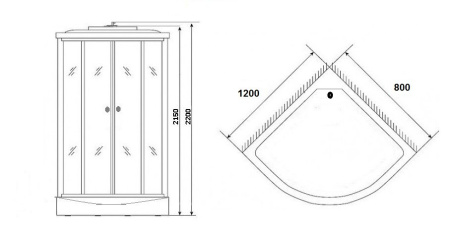 Душевая кабина Niagara Ultra NG-1903-01L 120x80 Душевая кабина Niagara Ultra NG-1903-01L 120x80