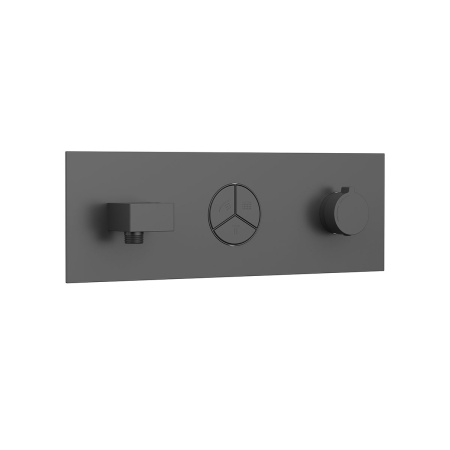 Смеситель для душа Vincea VSCV-432TGM трехфункциональный, термостатический, вороненая сталь