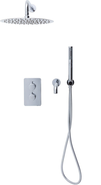 Душевой гарнитур Allen Brau Priority 5.31014-00 (с внутренней частью) хром