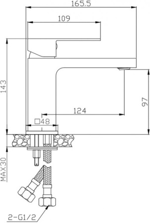Смеситель для раковины BelBagno Romano ROM-LVM-CRM Смеситель для раковины BelBagno Romano ROM-LVM-CRM