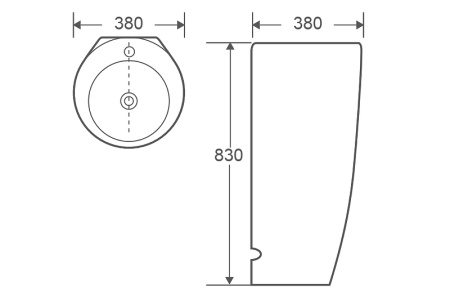Раковина WeltWasser Leerbach 3838 GL-WT 38 10000005489 Белый глянец Раковина WeltWasser Leerbach 3838 GL-WT 38 10000005489 Белый глянец