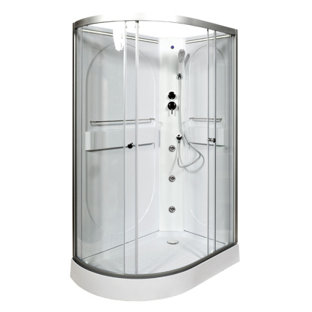 Душевая кабина DTO L 602 R N LED+GM 120x80 с гидромассажем