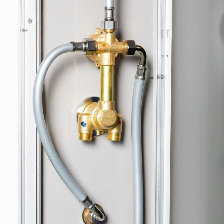 Душевая кабина WeltWasser WW500 Werra 1202 120x90 10000003235 L профиль Хром стекло прозрачное