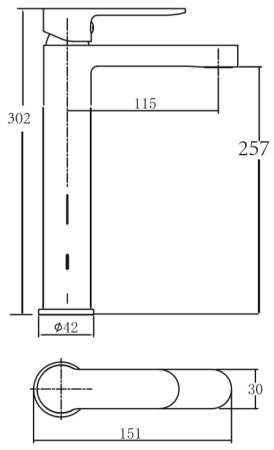 Смеситель Aquanet Passion AF300-11С
