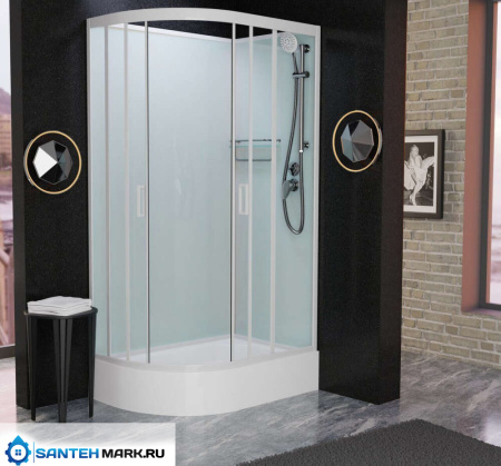 Душевая кабина Frank F412/1R White 120x80 без крыши Душевая кабина Frank F412/1R White 120x80 без крыши