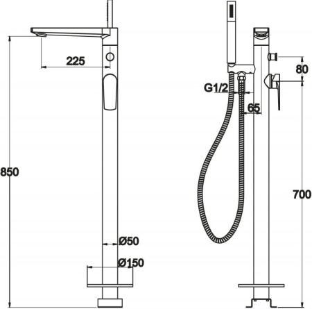 Смеситель BelBagno Carin CAR-FMT-CRM