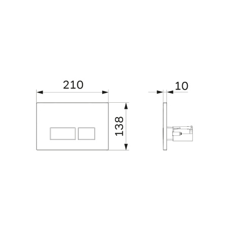 Комплект унитаза с инсталляцией AM.PM Spirit V2.0 FlashClean IS47031.701700 с сиденьем Микролифт и клавишей смыва Никель матовый