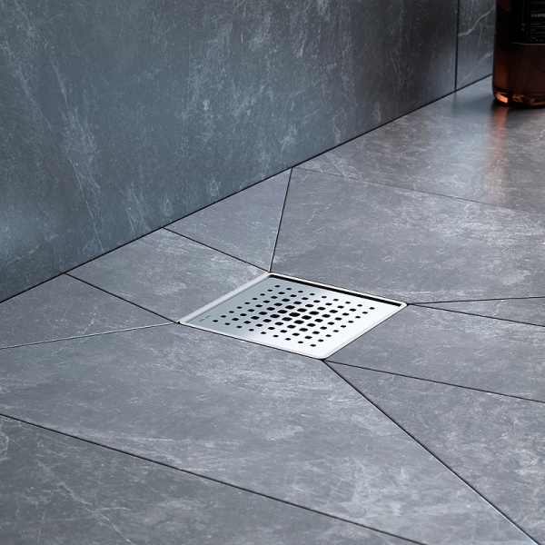 Трап для душа Am.Pm MasterFlow 10 W01BD-P11-010-01SB с решеткой Хром матовый Cut Gradient