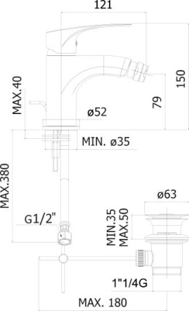Смеситель Paffoni Lime LM135CR