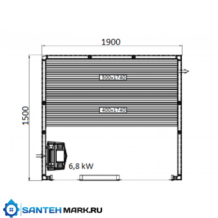 Сауна Frank F 876 (270x170x210) Кедр Экстра