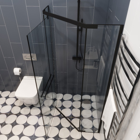 Душевой уголок Ceruttispa CHIKA ZP101B без поддона (100x100x195)