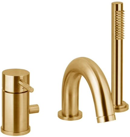 Смеситель Paffoni Light LIG047HGSP золото медовое брашированное