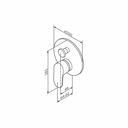 Смеситель для душа AM.PM Like F8085000 Хром