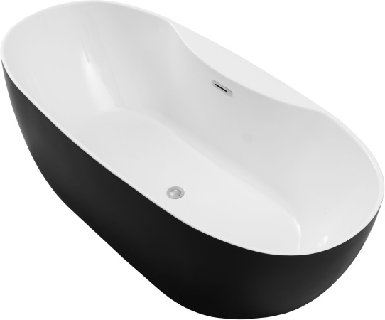 Ванна Aquanet Family Sweet 170x78 155778-GW-MB Gloss Finish (панель Black matte)