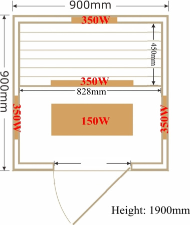 Сауна SaunaMagic Glass RCS Micro