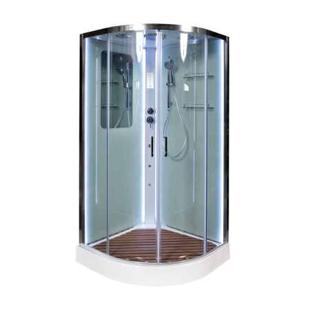 Душевая кабина DTO A 09 LED с гидромассажем 90x90