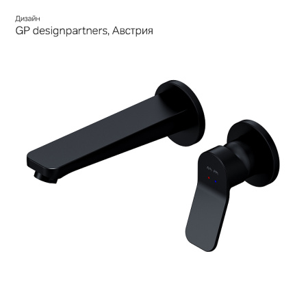 Смеситель для раковины AM.PM X-Joy F85A72622 Черный матовый