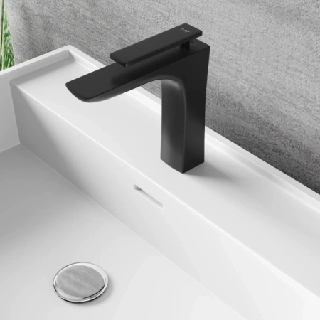 Смеситель для раковины NT Bagno NT7801 для раковины черный матовый Смеситель для раковины NT Bagno NT7801 для раковины черный матовый