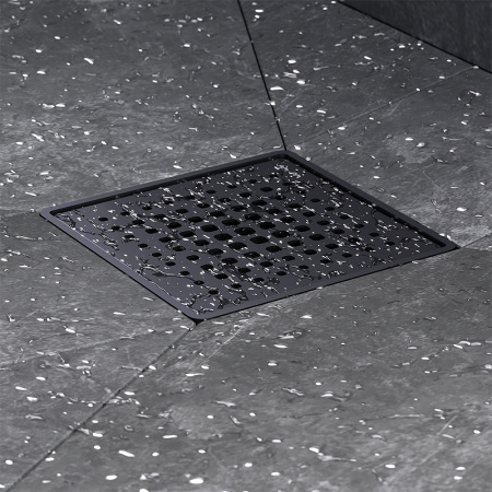 Трап для душа Am.Pm MasterFlow 10 W01BD-P11-010-01BM с Черной матовой решеткой Cut Gradient